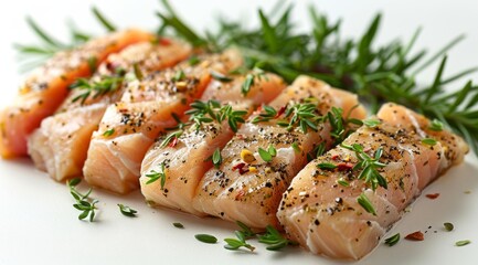 Raw Chicken Cuts on White Background"
"Fresh Raw Chicken Steaks on White"
"Sliced Raw Chicken  Pieces on White Background"