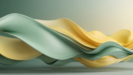 Elegant Soft Gradient Background with Pastel Green and Yellow