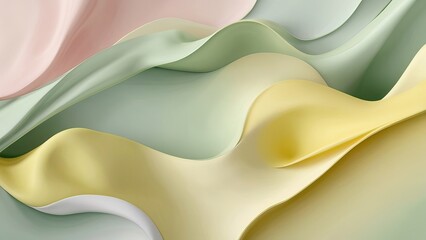 Elegant Soft Gradient Background with Pastel Green and Yellow