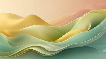 Elegant Soft Gradient Background with Pastel Green and Yellow