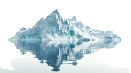 An iceberg isolated on transparent background