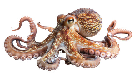 Fototapeta premium Octopus on transparent background