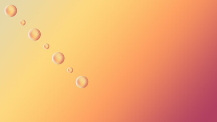 Water drops on gradient background bubble color concept graphic for illustration