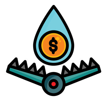 money trap with water drop