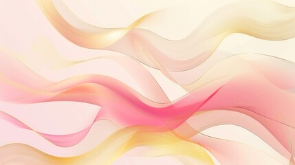 Abstract Swirling Watercolor Design in Pink and Gold