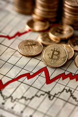 Financial image showing coins