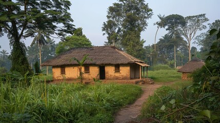 Rural View with Maternal Health Service Post 