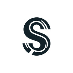 abstract letter S logo vector illustration template design