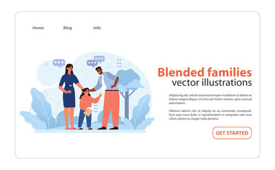 Step-parent Relationship Concept.