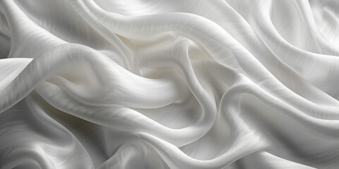 Fototapeta premium background texture fabric soft white blurred abstract calm peaceful shine movement natural graphic satin silky material effect ripple fashion elegant fold smooth beauty new textile luxurious silk 