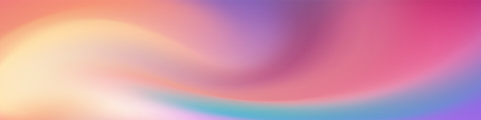 Add a modern touch with this smooth purple, pink, and yellow abstract mesh blur banner. Ideal for brochures and social media posts