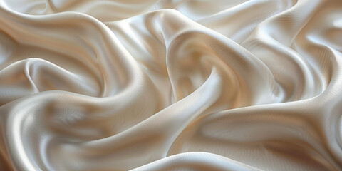 Obraz premium background texture fabric soft white blurred abstract calm peaceful shine movement natural graphic satin silky material effect ripple fashion elegant fold smooth beauty new textile luxurious silk 