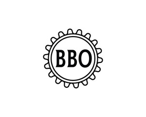 BBO logo design vector template