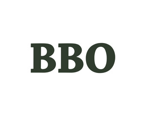 BBO logo design vector template
