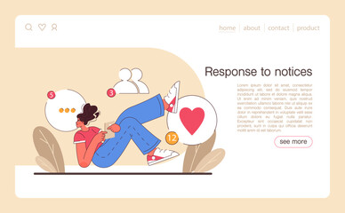 Digital multitasking web banner or landing page. Effective and competent