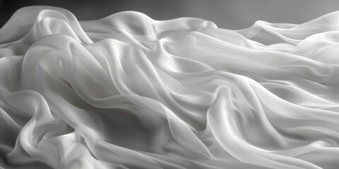 Obraz premium background texture fabric soft white blurred abstract calm peaceful shine movement natural graphic satin silky material effect ripple fashion elegant fold smooth beauty new textile luxurious silk 