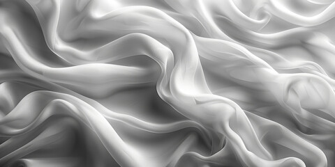 Obraz premium background texture fabric soft white blurred abstract calm peaceful shine movement natural graphic satin silky material effect ripple fashion elegant fold smooth beauty new textile luxurious silk 
