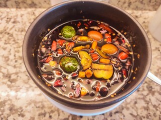 soy sauce is served in restaurants