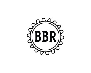 BBR logo design vector template