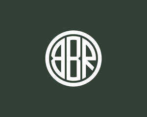 BBR logo design vector template