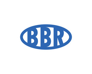 BBR logo design vector template