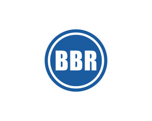 BBR logo design vector template