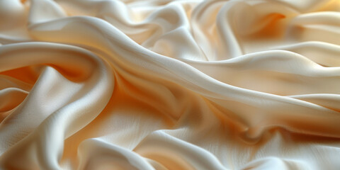 Obraz premium pattern Background fabric silk ivory Texture bride silky curve glossy satin affectionate industry drapery wave seductive bedding white fashion clothes drape curtain shiny clothing material depth 