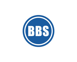 BBS logo design vector template