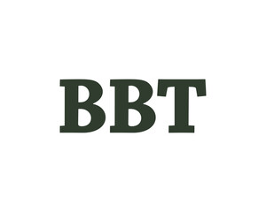 BBT Logo design vector template