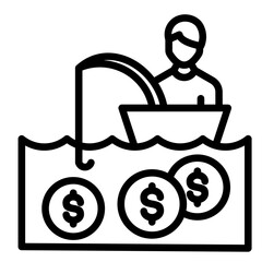 Blue Ocean Strategy Icon