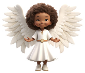 PNG Angel white cute toy.