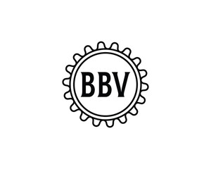 BBV logo design vector template