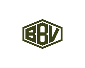 BBV logo design vector template