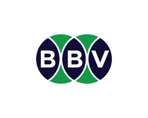 BBV logo design vector template
