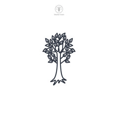 Nature Tree Icon symbol vector illustration isolated on white background