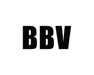 BBV logo design vector template