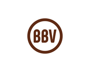 BBV logo design vector template