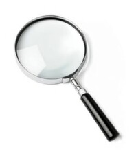 Magnifying Glass on White Background