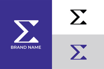 initial letter E minimal elegant logo icon symbol, letter E X negative space logo, letter E X infinity icon logo, letter E arrow icon logo