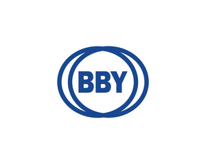 BBY logo design vector template