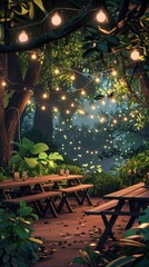 Fototapeta premium Enchanted Forest Picnic