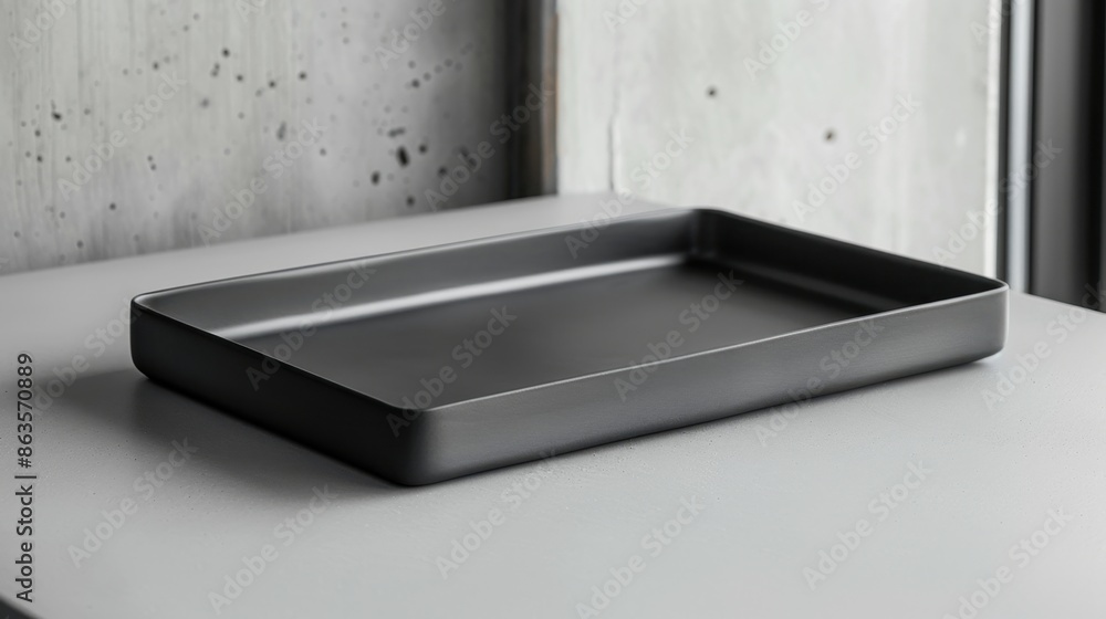 Poster letter tray displayed on a plain surface, minimalistic and functional. the uncluttered background en