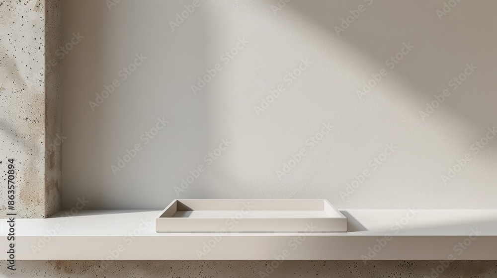 Poster letter tray displayed on a plain surface, minimalistic and functional. the uncluttered background en