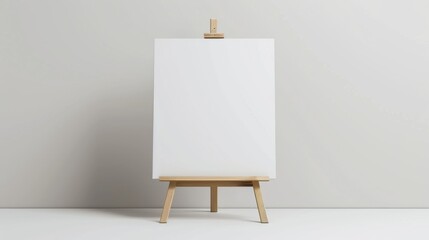 An easel pad on a plain background, showcasing its functional and uncluttered design, perfect for brainstorming and teaching.