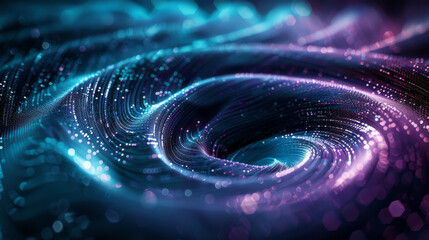 Data Visualization with Digital Swirl Patterns
