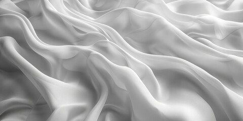 Obraz premium background texture fabric soft white blurred abstract calm peaceful shine movement natural graphic satin silky material effect ripple fashion elegant fold smooth beauty new textile luxurious silk 