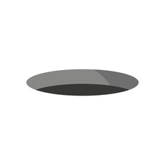 Flat design modern hole icon. 