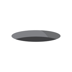 Flat design modern hole icon. Vector.