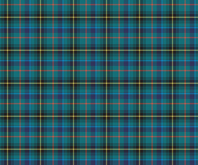 Plaid pattern, green, blue, yellow, red, seamless for textiles, and for designing clothing, skirts, pants or decorative fabric. Vector illustration.
