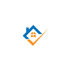 home inspection, Home inspection logo design vector. House inspector business logo. house search logo vector, searching for a house concepts. House with Magnifier. Icon for real estate